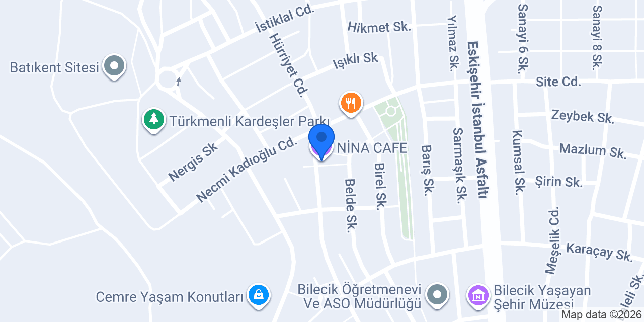 NİNA CAFE konumu