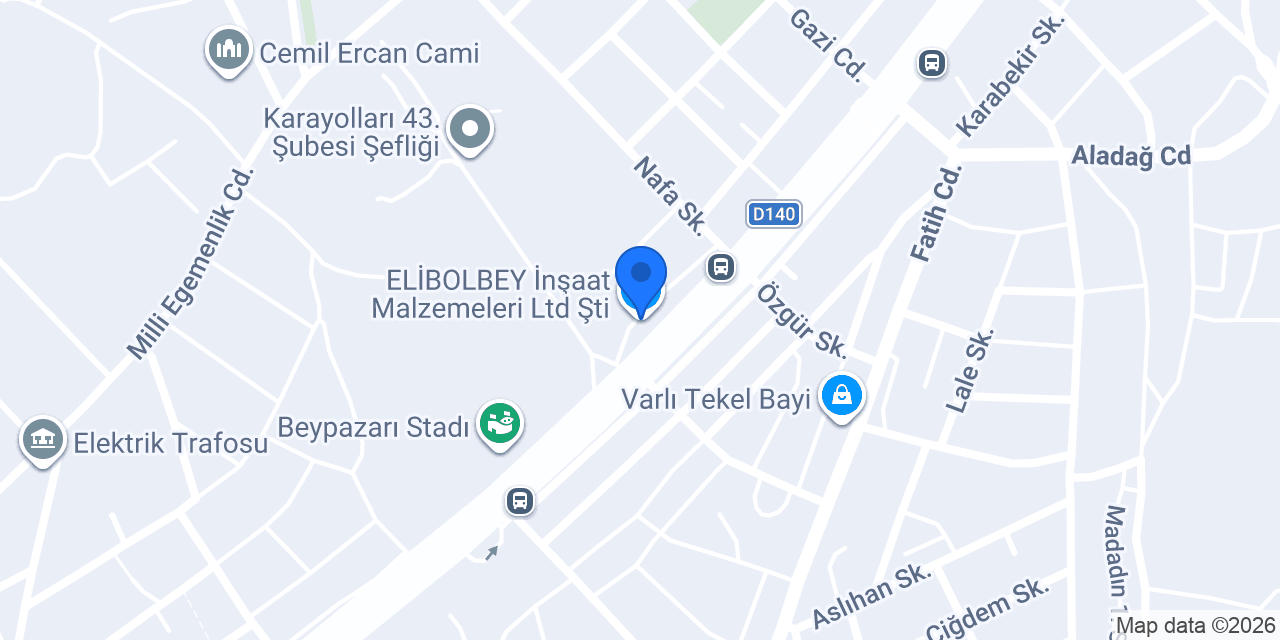 ELİBOLBEY İnşaat Malzemeleri Ltd Şti konumu