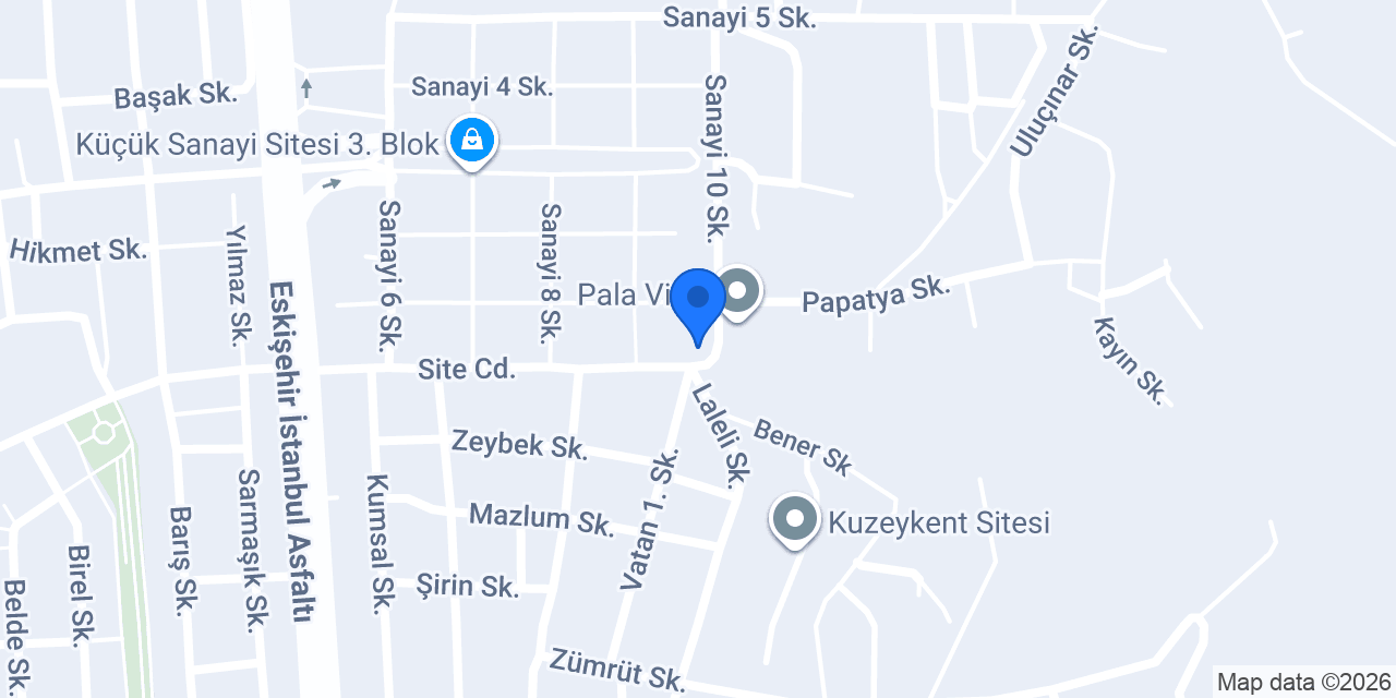 Bilecik Konteyner konumu