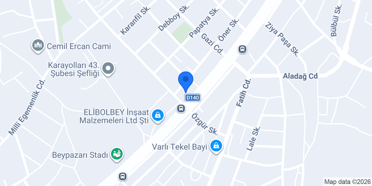 Türkoğlu Otomotiv konumu