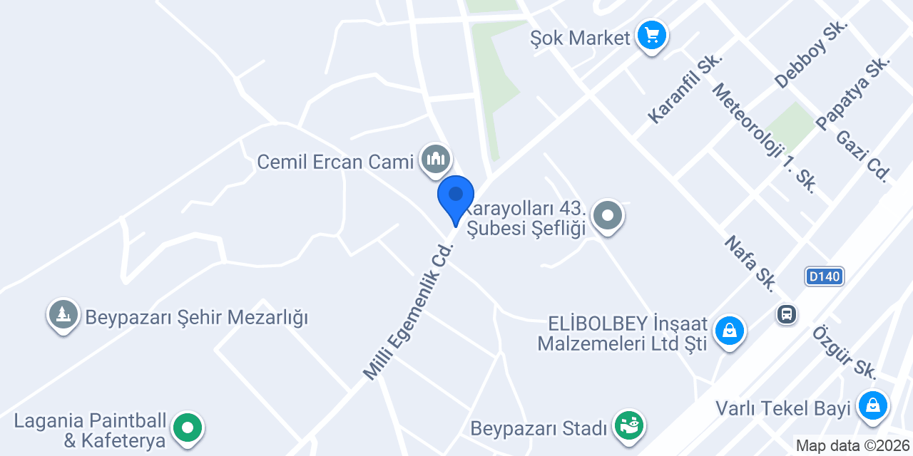 Eğriova Orman İşletme Şefliği konumu