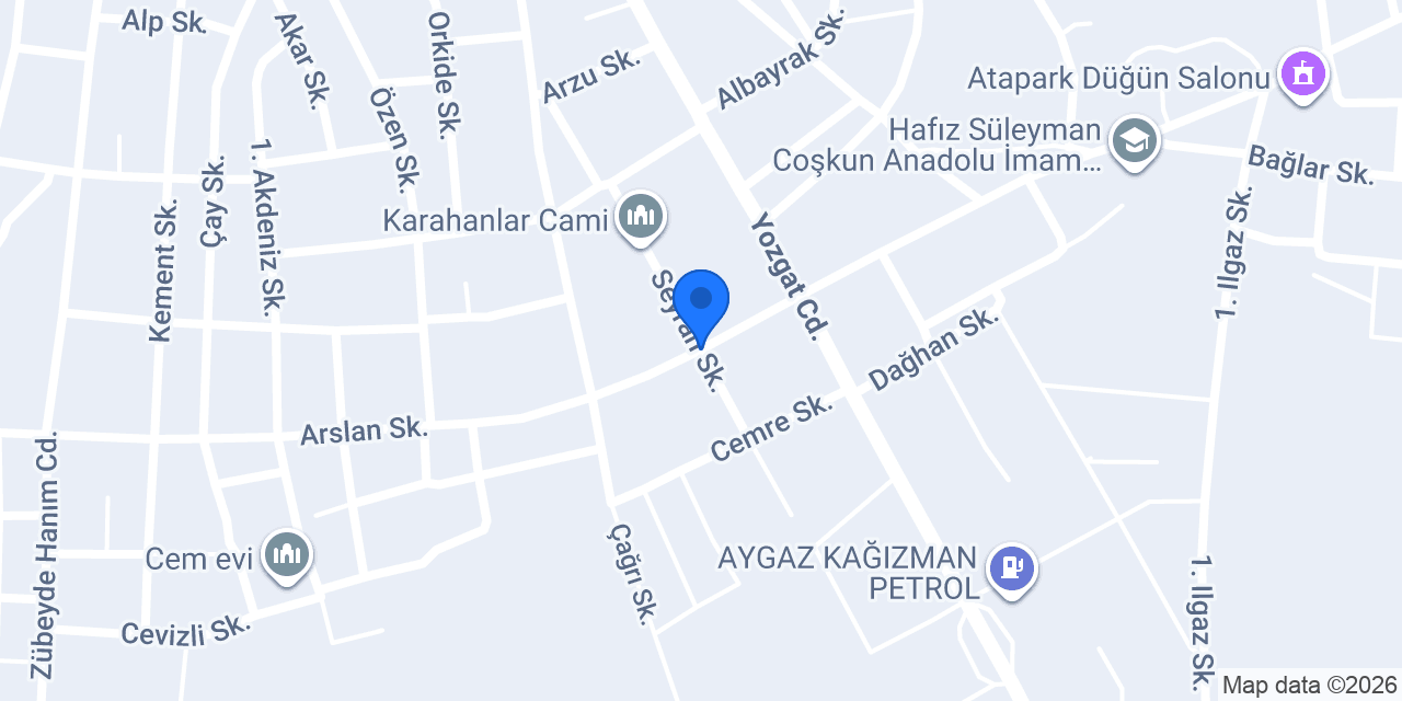 SAMET AUTO konumu