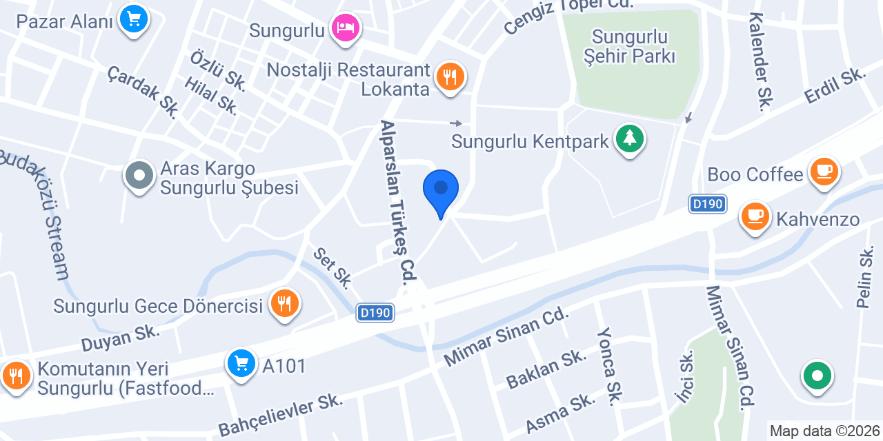 Sungurlu Prestij Asansör konumu