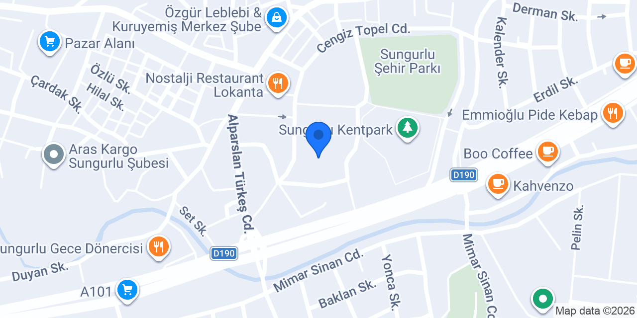 Sungurlu İmam Hatip Ortaokulu konumu