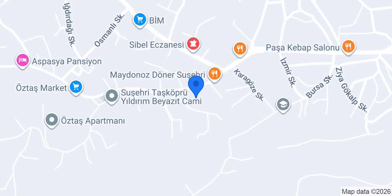 Aşağı Sarıca İlköğretim Okulu konumu