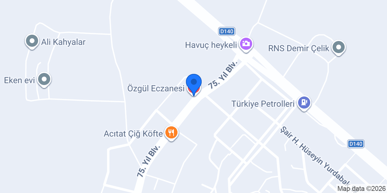 Özgül Eczanesi konumu