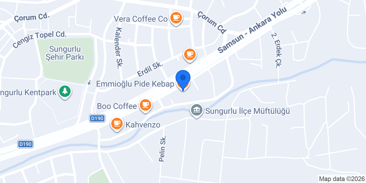 Emmioğlu Pide Kebap konumu