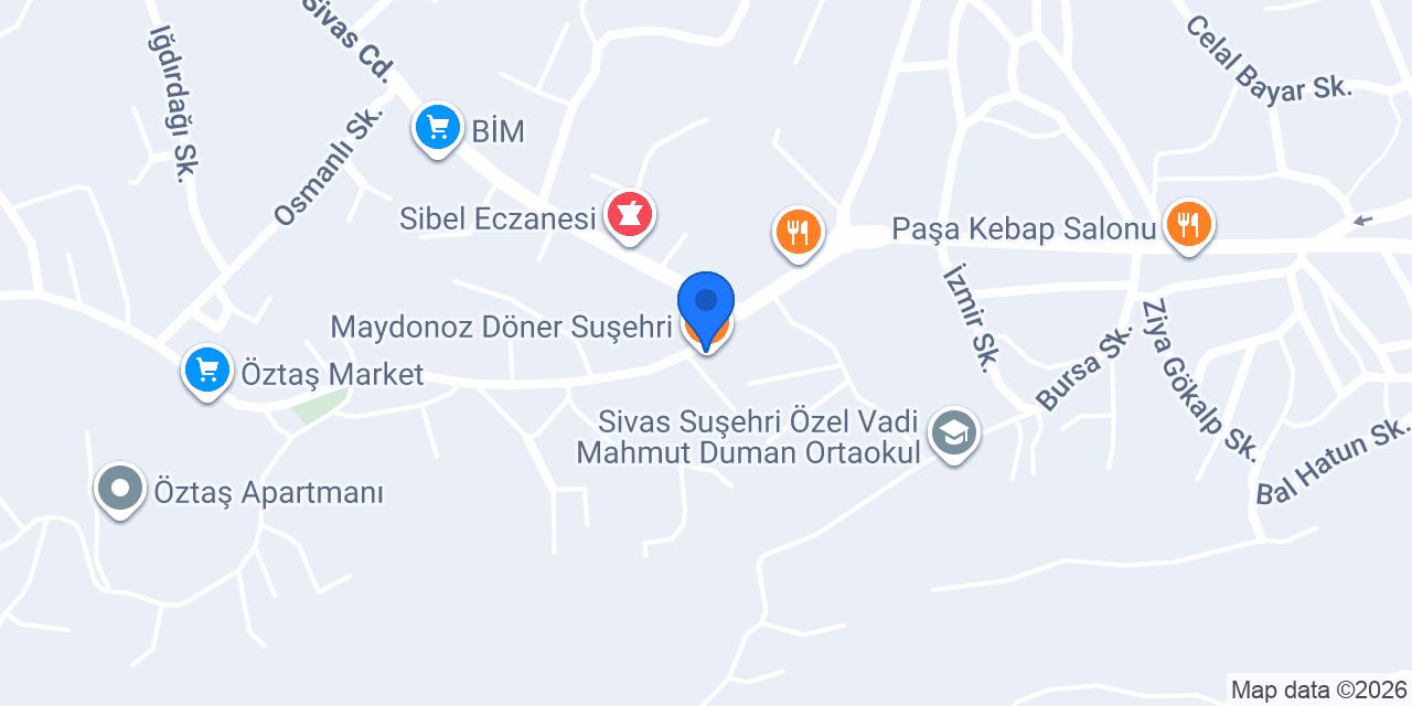 Suşehri Komagene konumu