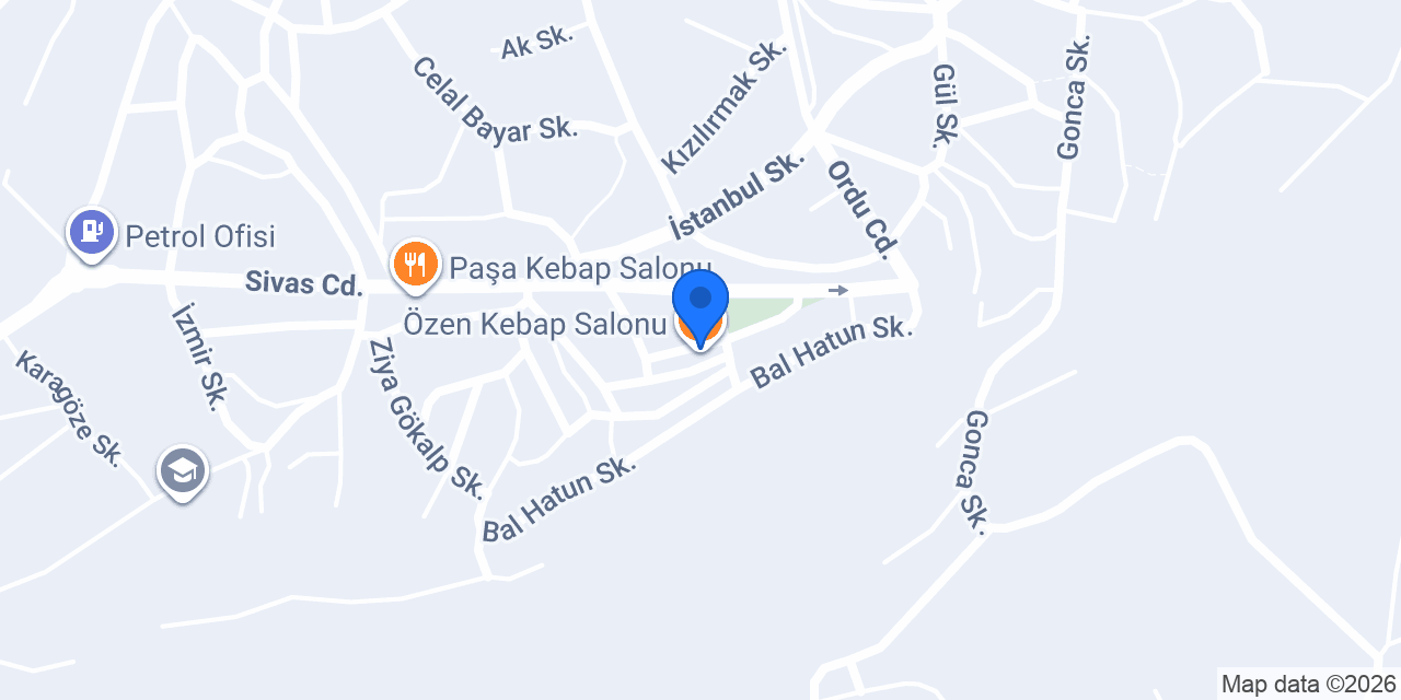 Özen Kebap Salonu konumu