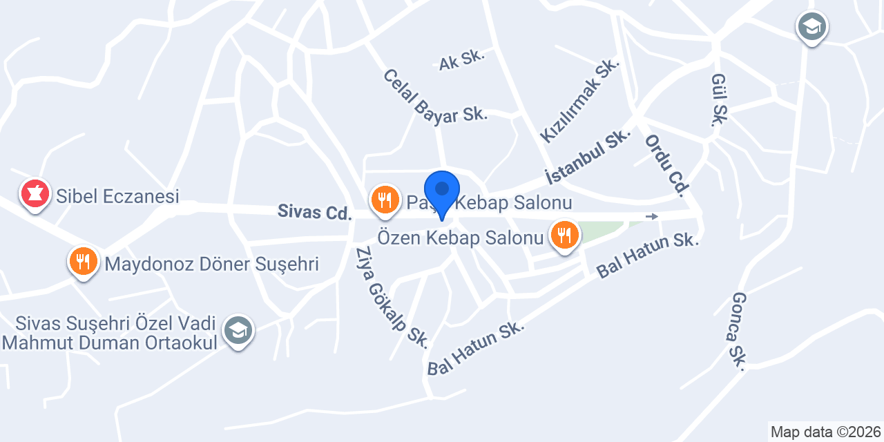 Semsür Çiğköfte M. Hüseyin Usta konumu