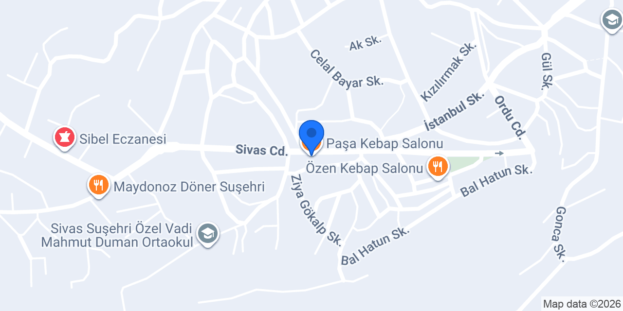 Paşa Kebap Salonu konumu