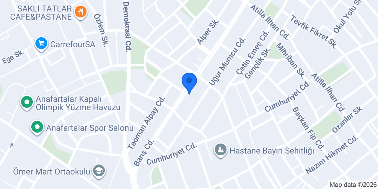 Seçkin Terzi Ahmet BAKIR konumu