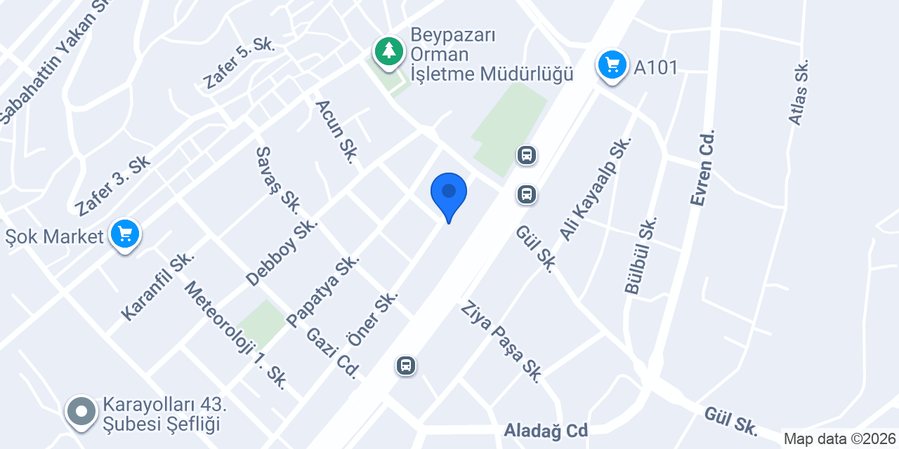 EGE RENT A CAR konumu