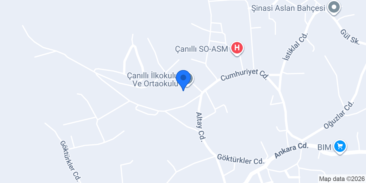 Çanıllı İlkokulu Ve Ortaokulu konumu