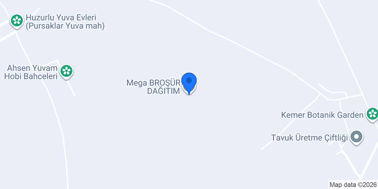 Mega BROŞÜR DAĞITIM konumu