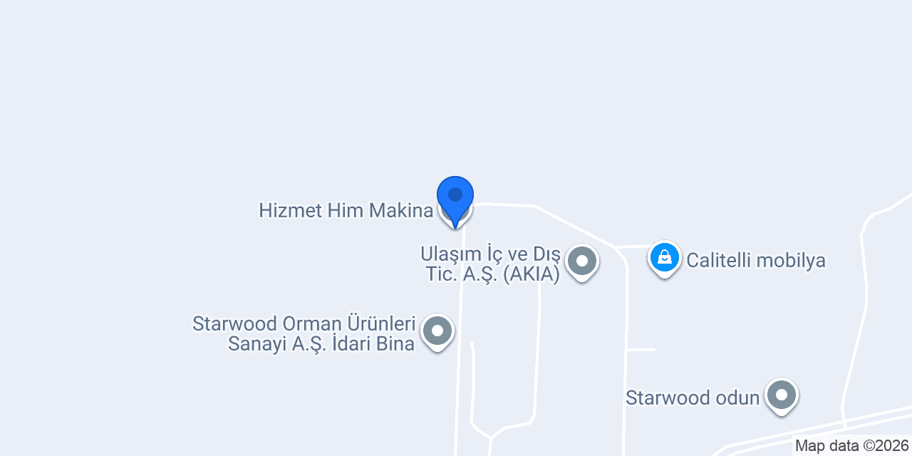 Hizmet Him Makina konumu