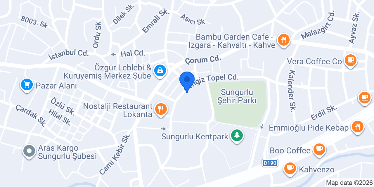 SUNGURLU HASAR konumu