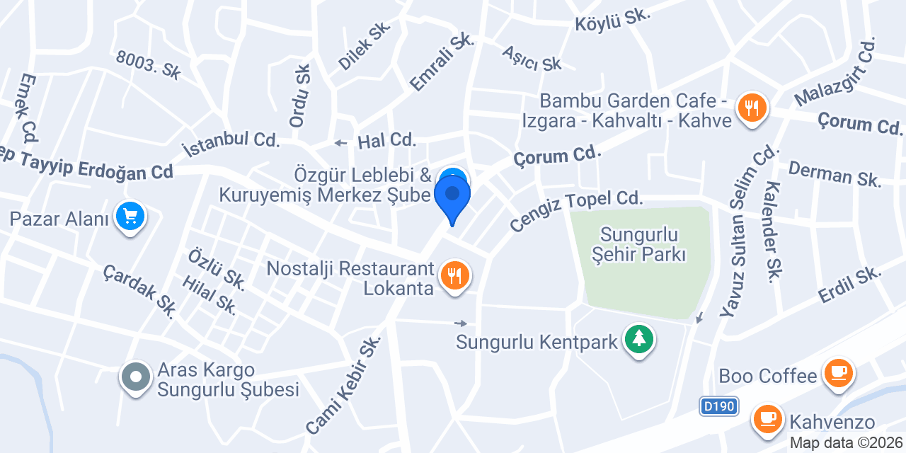 Tatlises Ciḡ Köfte konumu