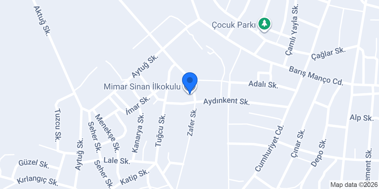 Mimar Sinan İlkokulu konumu