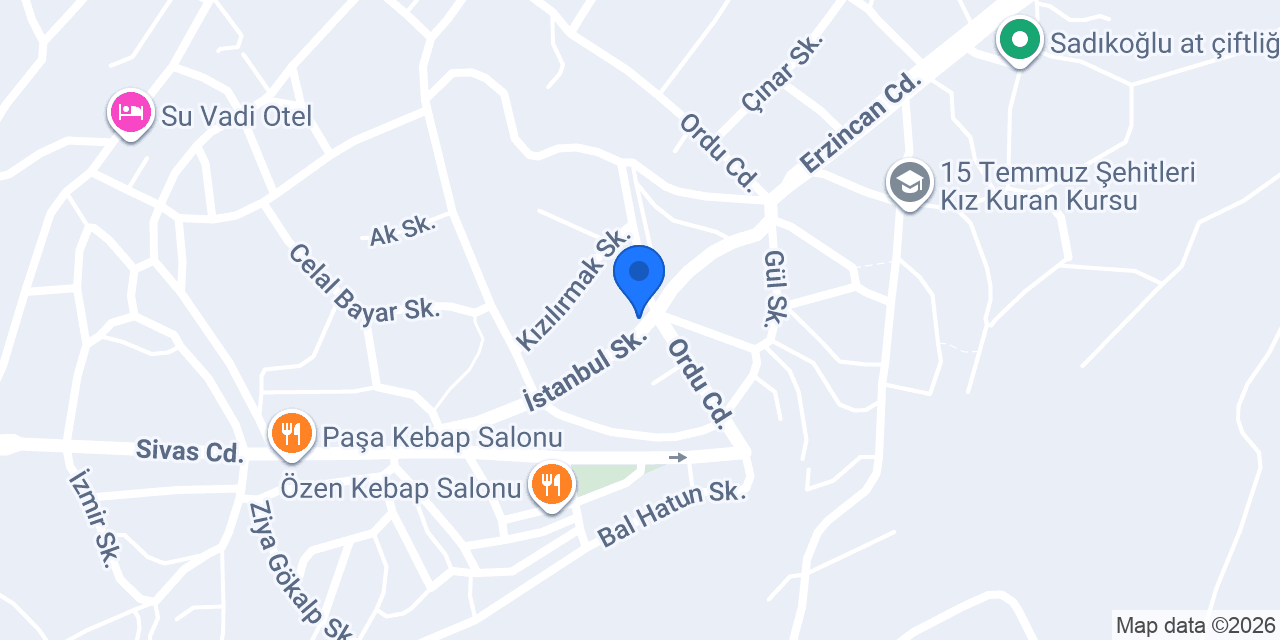 Kılıç Mobilya Mutfak konumu