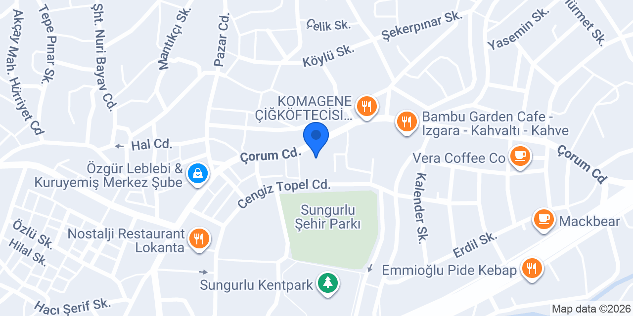 Sungurlu Gazetesi konumu
