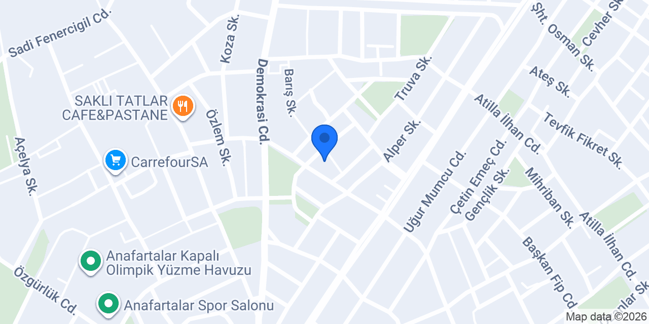 Diş Hekimi Tuğba Alaybeyoğlu konumu