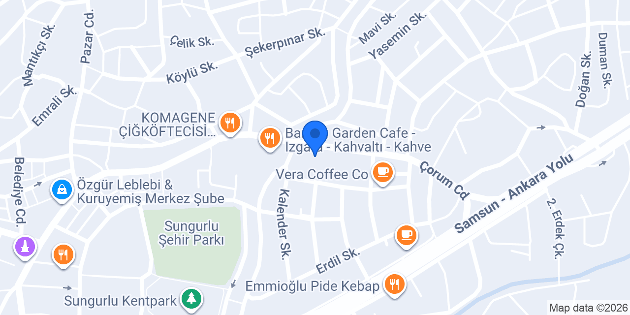 SUNGURLU RMZ ÇİÇEKÇİLİK konumu