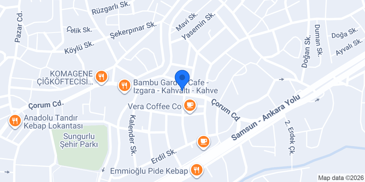 Sungurlu Pide Salonu konumu