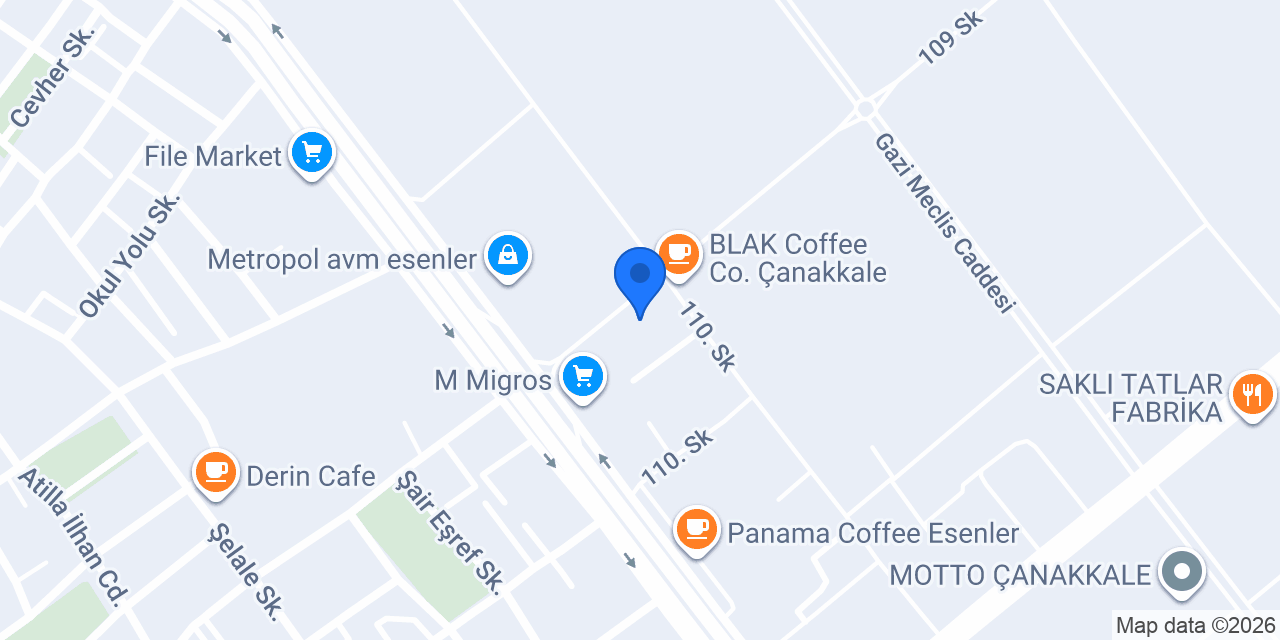 Lavinia Chocolate Waffle Coffee Çanakkale konumu