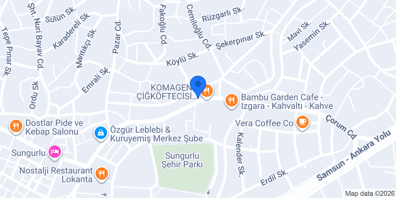 Sungurlu Öncü Döner Gıda konumu