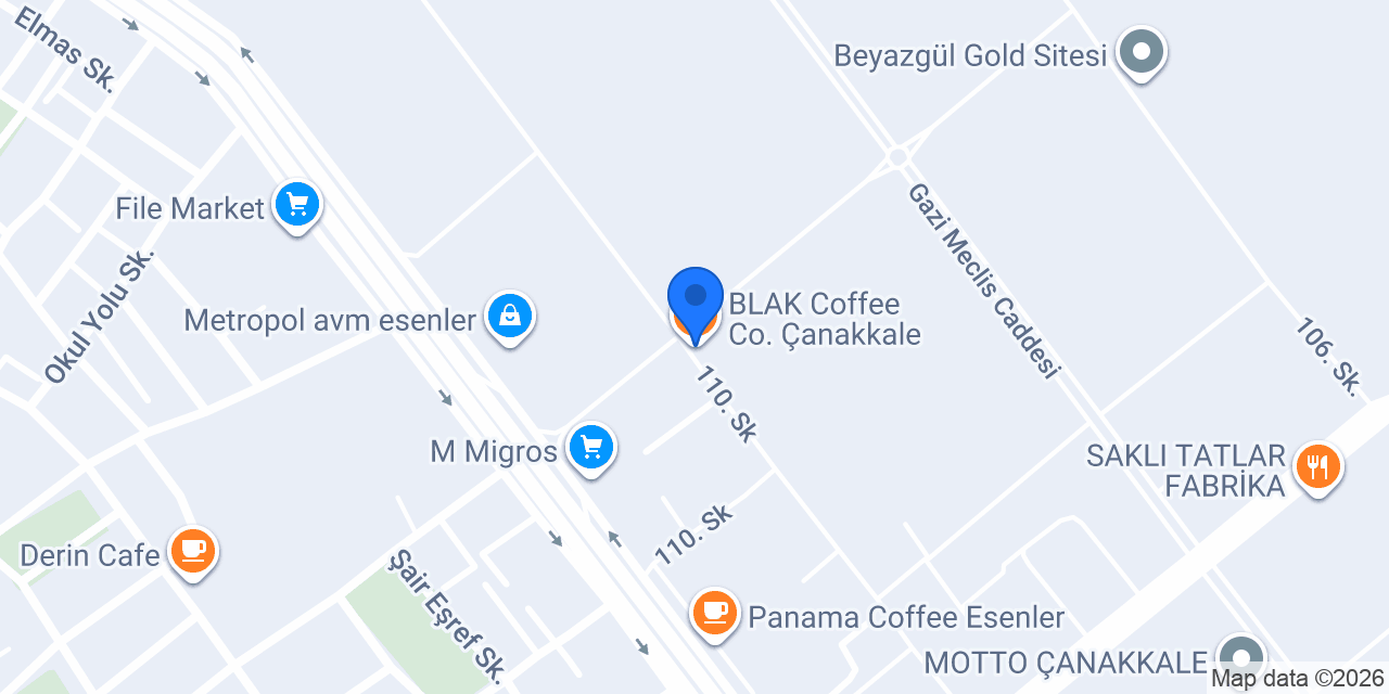 BLAK Coffee Co. Çanakkale konumu