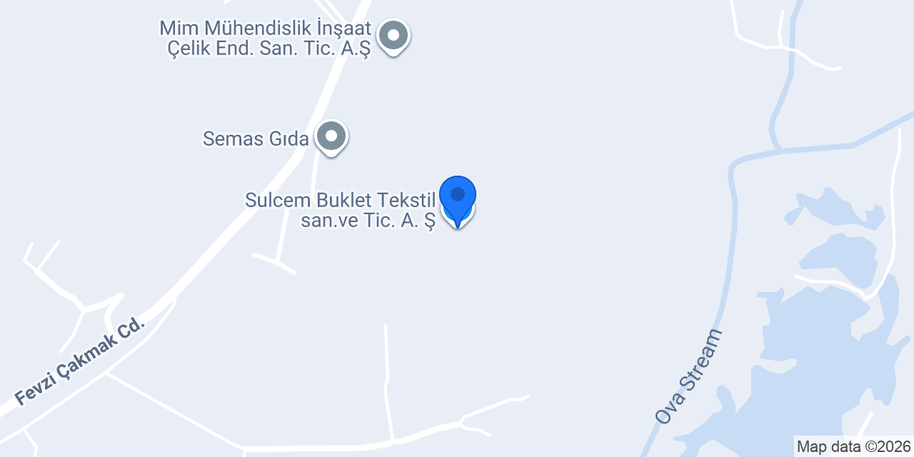 Sulcem Buklet Tekstil san.ve Tic. A. Ş. konumu