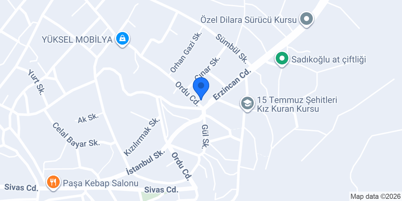 NUR ÜNLÜ MAMÜLLERİ konumu