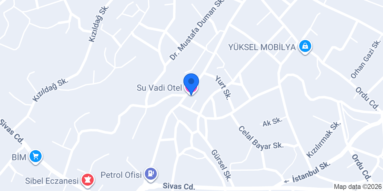 Su Vadi Otel konumu