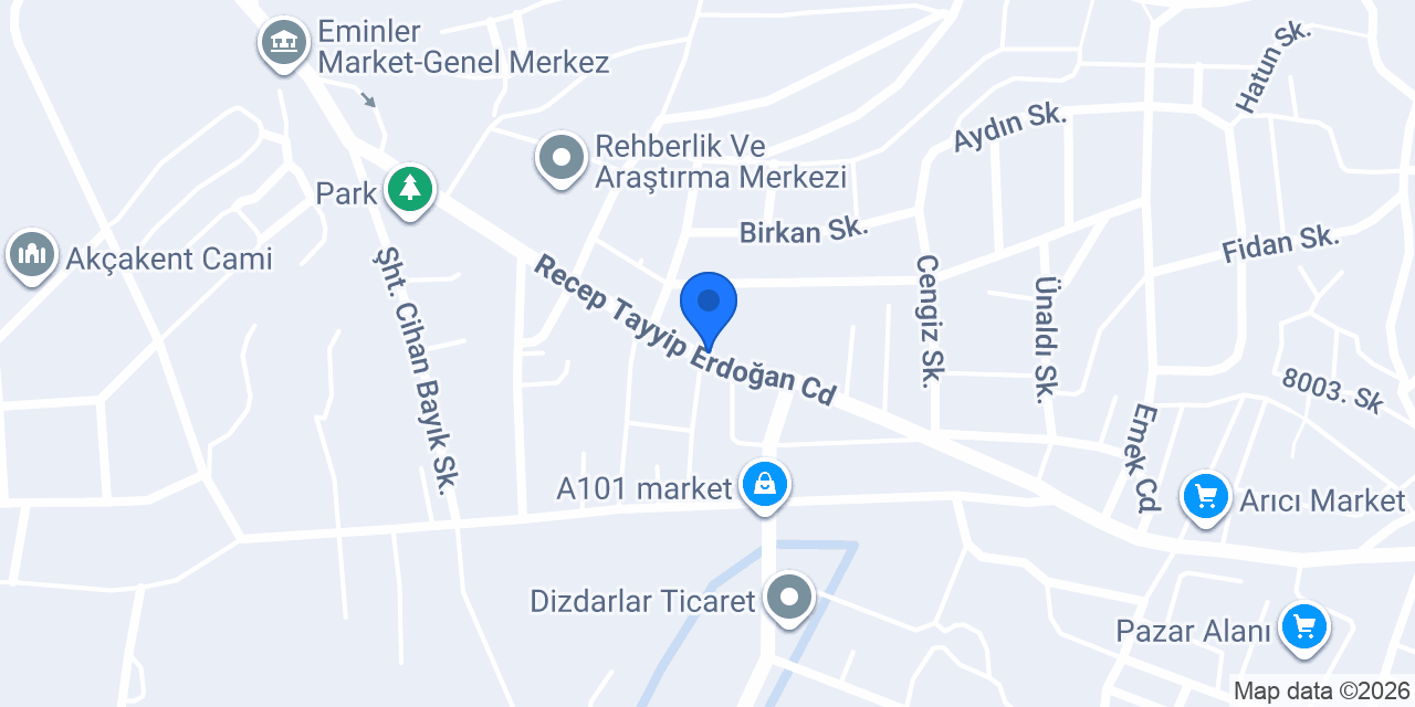Fevzi Çakmak İlköğretim Okulu konumu