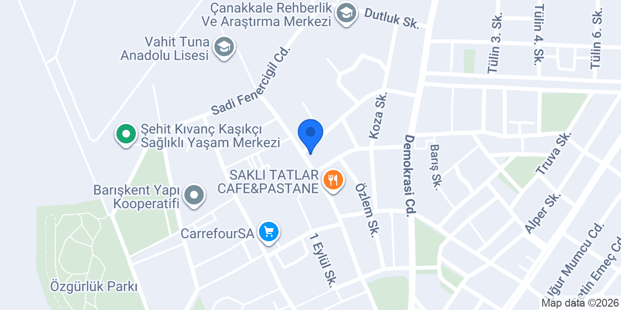Degsan Yemek konumu