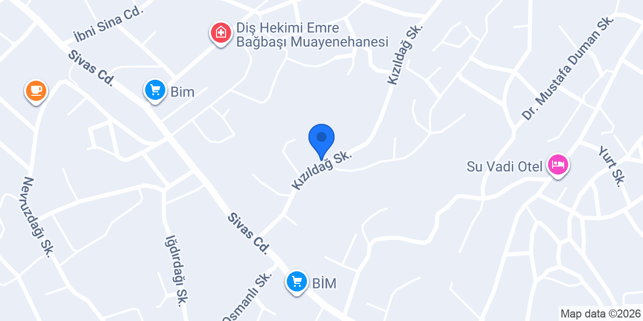 Sürat Kargo Suşehri Şube konumu