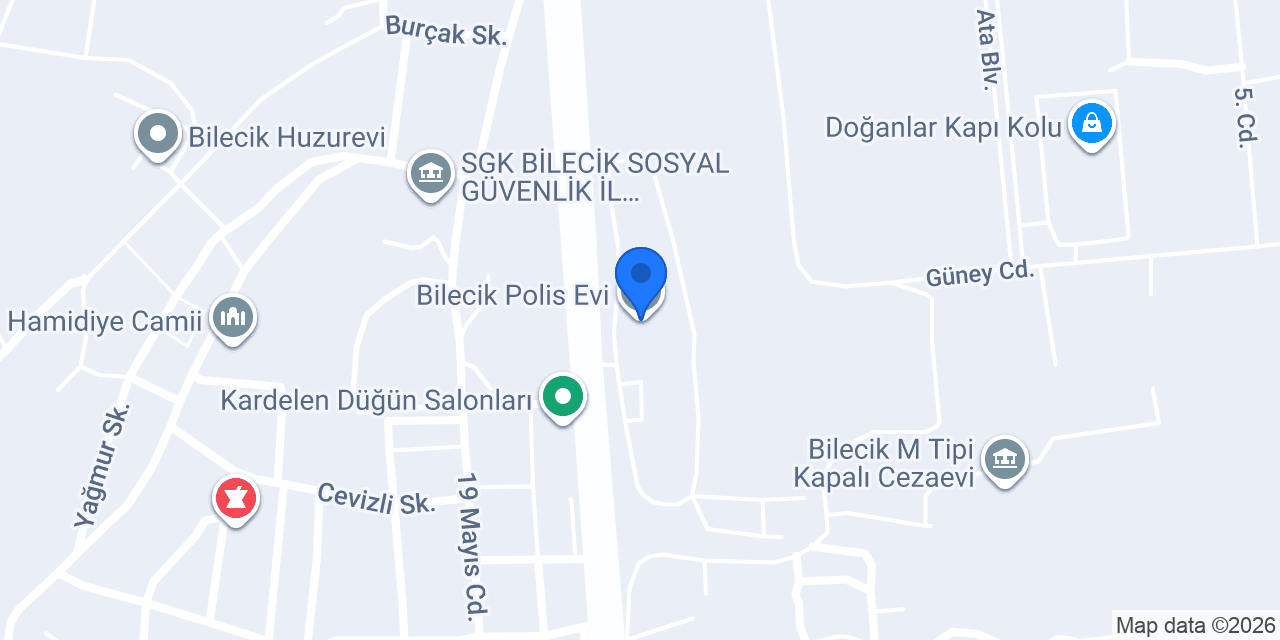 Bilecik Polis Evi konumu
