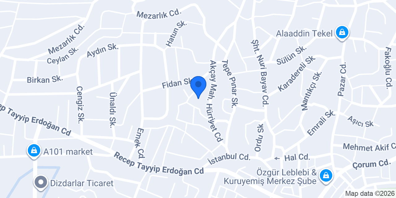 Hürriyet Ortaokulu konumu