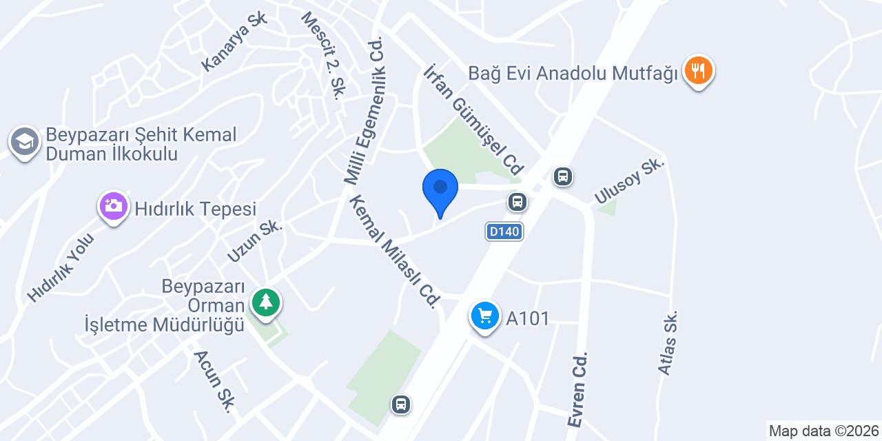 Beypazarı Öğretmen Evi konumu