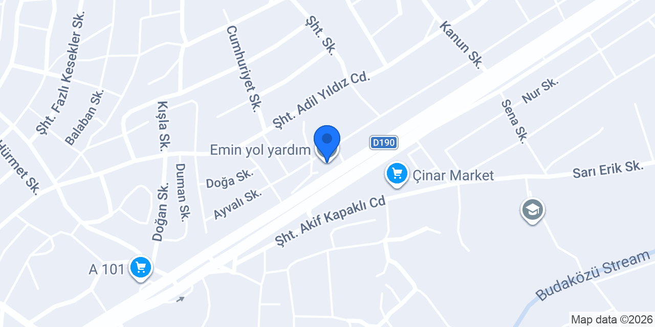 Emin yol yardım konumu