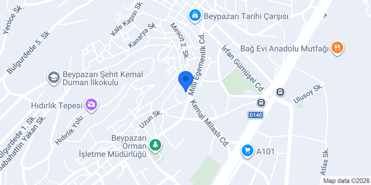 DenizBank Beypazarı Şubesi konumu