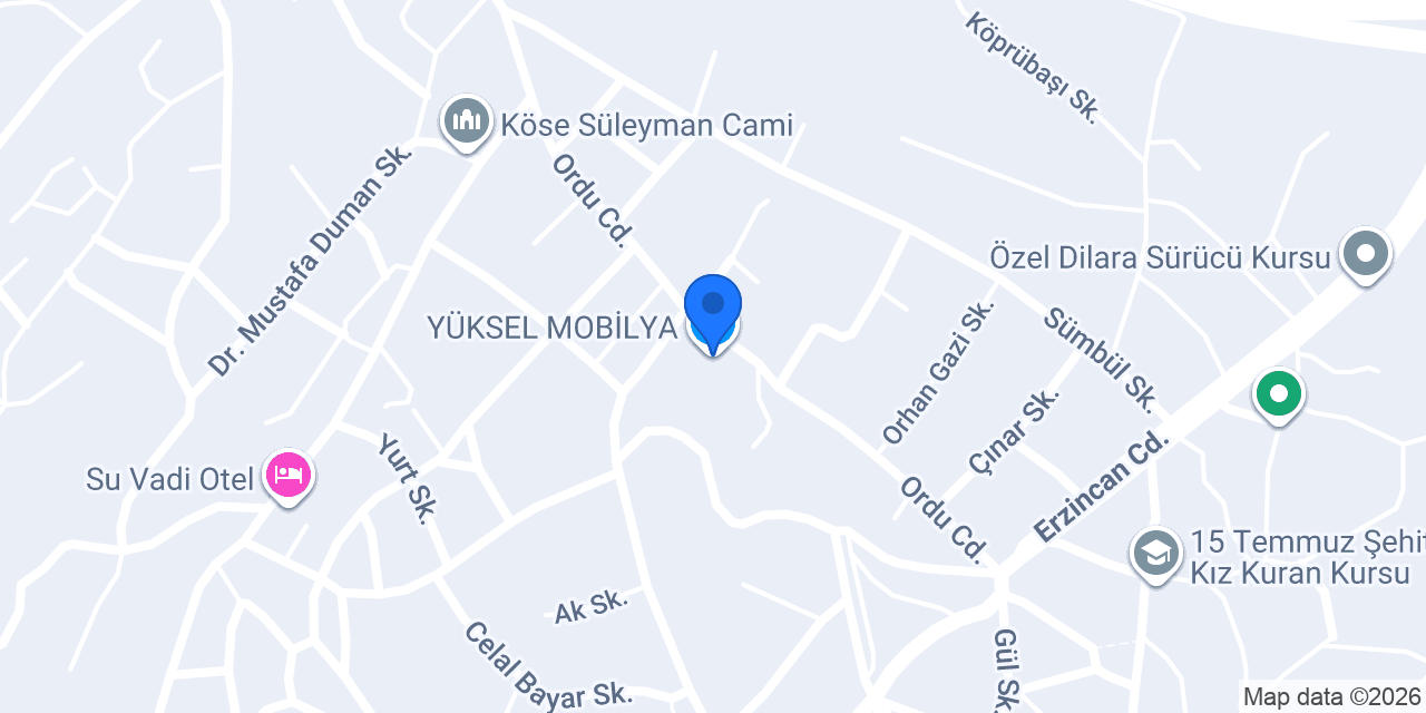 YÜKSEL MOBİLYA konumu