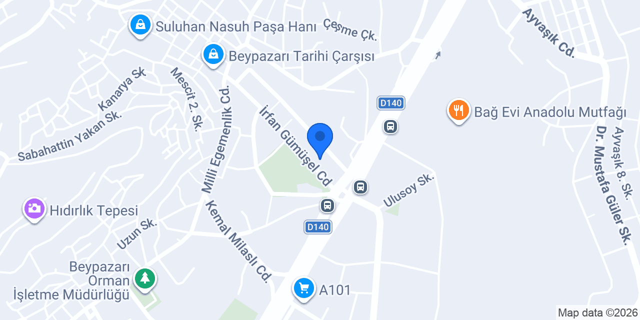 Garanti BBVA Beypazarı Şubesi konumu