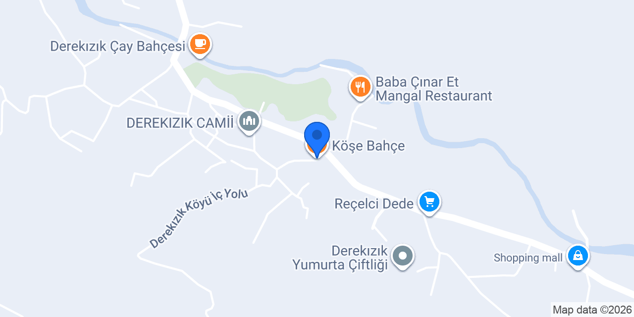 Köşe Bahçe konumu