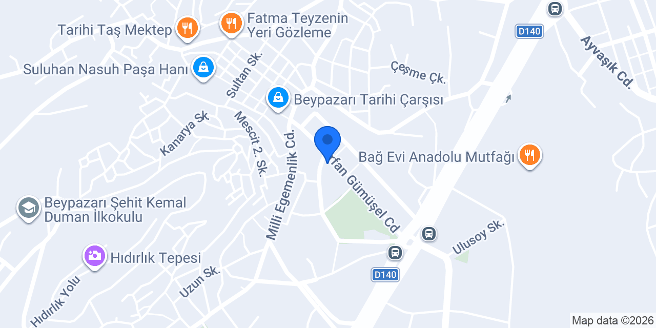 Beypazarı Saat Tamircisi Osman Usta konumu