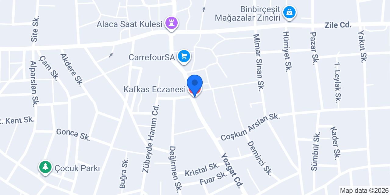 Kafkas Eczanesi konumu