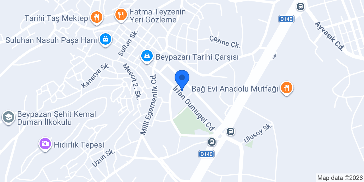 Beyzen Kuru Fırını konumu