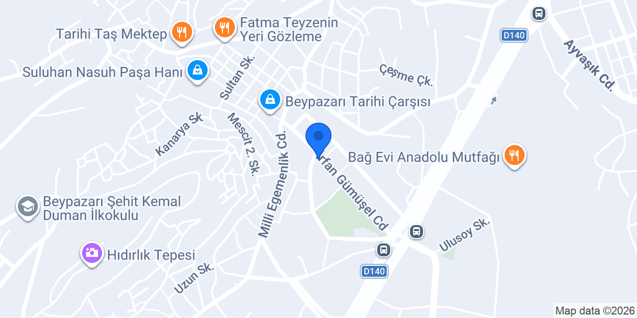 Türkiye İş Bankası Beypazarı/Ankara Şubesi konumu