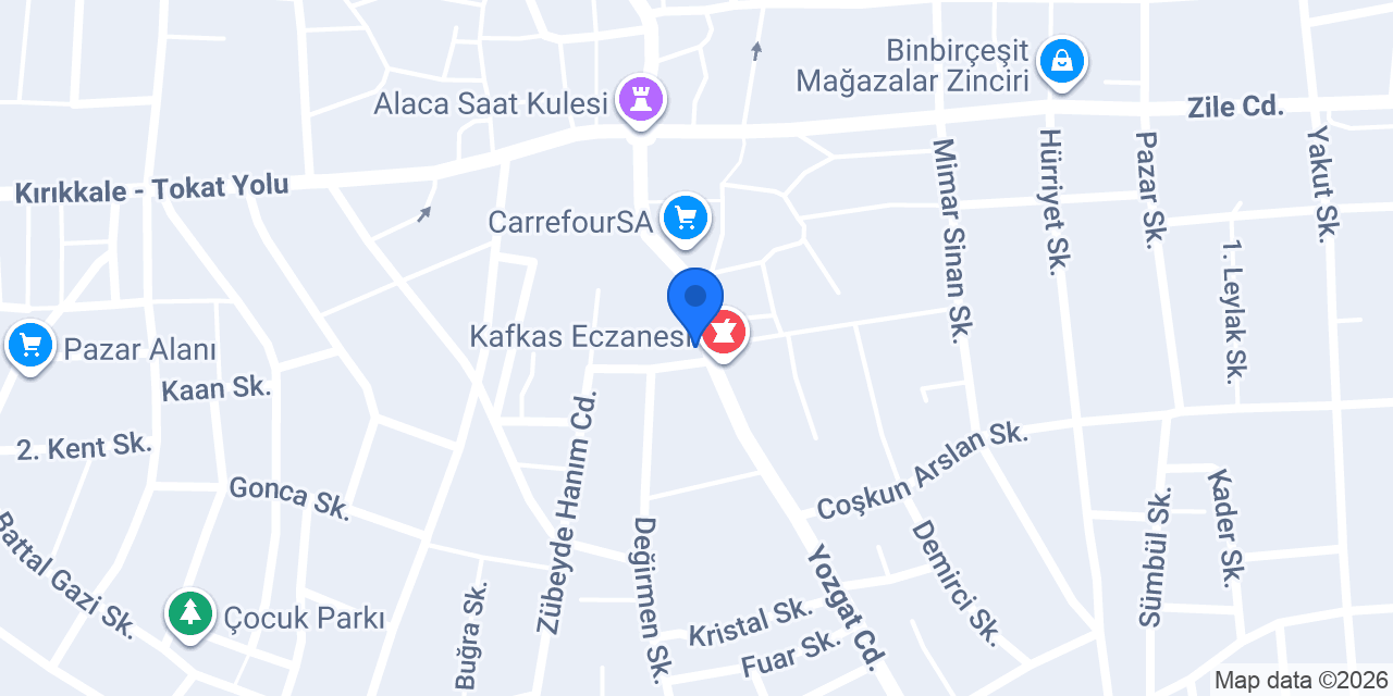 Sevinç Eczanesi konumu